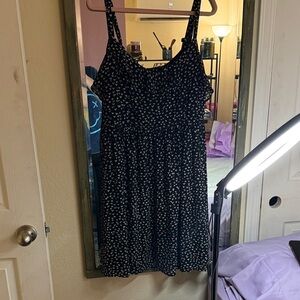Black and White Floral Dress Torrid Size 2